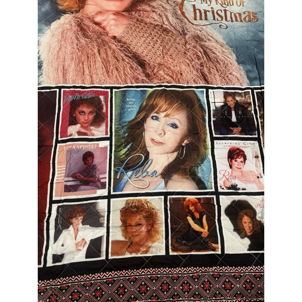 Reba McEntire Queen Comforter Quilt Album Covers‎ 89x97 Blanket Thin Coverlet